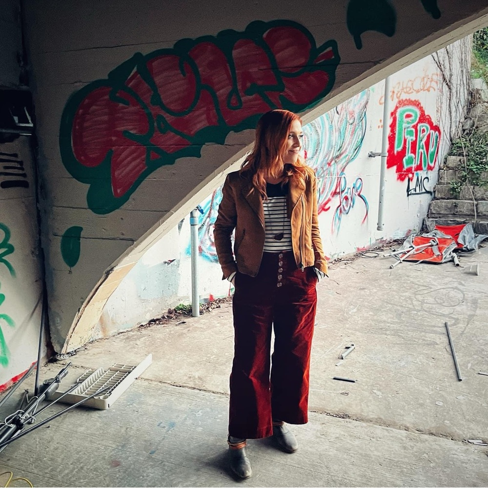 Vintage Rust Corduroy Flare Pants